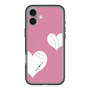 スリムプロテクションプレミアムケース with MagSafe［ Two Hearts - Pink ］