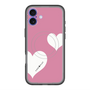 スリムプロテクションプレミアムケース with MagSafe［ Two Hearts - Pink ］