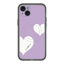 スリムプロテクションプレミアムケース with MagSafe［ Two Hearts - Purple ］