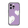 スリムプロテクションプレミアムケース with MagSafe［ Two Hearts - Purple ］