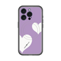 スリムプロテクションプレミアムケース with MagSafe［ Two Hearts - Purple ］