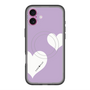 スリムプロテクションプレミアムケース with MagSafe［ Two Hearts - Purple ］