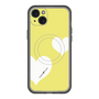 スリムプロテクションプレミアムケース with MagSafe［ Two Hearts - Yellow ］