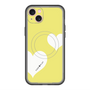 スリムプロテクションプレミアムケース with MagSafe［ Two Hearts - Yellow ］