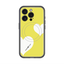 スリムプロテクションプレミアムケース with MagSafe［ Two Hearts - Yellow ］