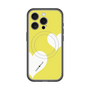 スリムプロテクションプレミアムケース with MagSafe［ Two Hearts - Yellow ］