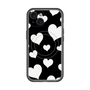 スリムプロテクションプレミアムケース with MagSafe［ Dot Hearts - Black ］