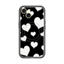 スリムプロテクションプレミアムケース with MagSafe［ Dot Hearts - Black ］
