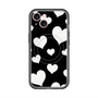 スリムプロテクションプレミアムケース with MagSafe［ Dot Hearts - Black ］