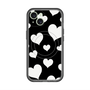 スリムプロテクションプレミアムケース with MagSafe［ Dot Hearts - Black ］