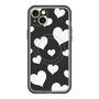 スリムプロテクションプレミアムケース with MagSafe［ Dot Hearts - Black ］