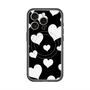 スリムプロテクションプレミアムケース with MagSafe［ Dot Hearts - Black ］