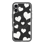 スリムプロテクションプレミアムケース with MagSafe［ Dot Hearts - Black ］