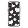 スリムプロテクションプレミアムケース with MagSafe［ Dot Hearts - Black ］