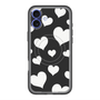 スリムプロテクションプレミアムケース with MagSafe［ Dot Hearts - Black ］