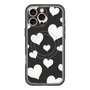 スリムプロテクションプレミアムケース with MagSafe［ Dot Hearts - Black ］