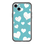 スリムプロテクションプレミアムケース with MagSafe［ Dot Hearts - Blue ］