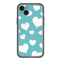 スリムプロテクションプレミアムケース with MagSafe［ Dot Hearts - Blue ］