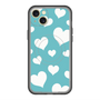 スリムプロテクションプレミアムケース with MagSafe［ Dot Hearts - Blue ］