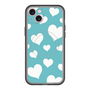 スリムプロテクションプレミアムケース with MagSafe［ Dot Hearts - Blue ］