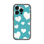 スリムプロテクションプレミアムケース with MagSafe［ Dot Hearts - Blue ］