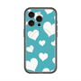 スリムプロテクションプレミアムケース with MagSafe［ Dot Hearts - Blue ］