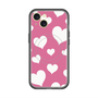 スリムプロテクションプレミアムケース with MagSafe［ Dot Hearts - Pink ］