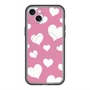 スリムプロテクションプレミアムケース with MagSafe［ Dot Hearts - Pink ］