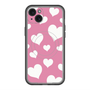 スリムプロテクションプレミアムケース with MagSafe［ Dot Hearts - Pink ］
