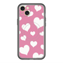 スリムプロテクションプレミアムケース with MagSafe［ Dot Hearts - Pink ］