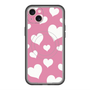 スリムプロテクションプレミアムケース with MagSafe［ Dot Hearts - Pink ］