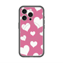 スリムプロテクションプレミアムケース with MagSafe［ Dot Hearts - Pink ］