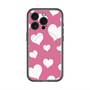 スリムプロテクションプレミアムケース with MagSafe［ Dot Hearts - Pink ］