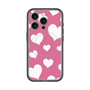 スリムプロテクションプレミアムケース with MagSafe［ Dot Hearts - Pink ］