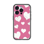 スリムプロテクションプレミアムケース with MagSafe［ Dot Hearts - Pink ］