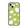 スリムプロテクションプレミアムケース with MagSafe［ Dot Hearts - Green ］