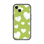 スリムプロテクションプレミアムケース with MagSafe［ Dot Hearts - Green ］