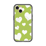スリムプロテクションプレミアムケース with MagSafe［ Dot Hearts - Green ］