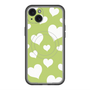 スリムプロテクションプレミアムケース with MagSafe［ Dot Hearts - Green ］
