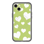 スリムプロテクションプレミアムケース with MagSafe［ Dot Hearts - Green ］