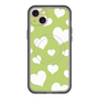 スリムプロテクションプレミアムケース with MagSafe［ Dot Hearts - Green ］