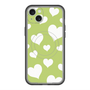 スリムプロテクションプレミアムケース with MagSafe［ Dot Hearts - Green ］