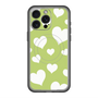 スリムプロテクションプレミアムケース with MagSafe［ Dot Hearts - Green ］