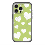 スリムプロテクションプレミアムケース with MagSafe［ Dot Hearts - Green ］