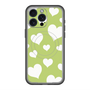 スリムプロテクションプレミアムケース with MagSafe［ Dot Hearts - Green ］
