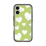 スリムプロテクションプレミアムケース with MagSafe［ Dot Hearts - Green ］