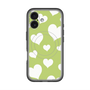 スリムプロテクションプレミアムケース with MagSafe［ Dot Hearts - Green ］