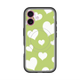 スリムプロテクションプレミアムケース with MagSafe［ Dot Hearts - Green ］