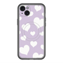 スリムプロテクションプレミアムケース with MagSafe［ Dot Hearts - Purple ］