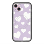 スリムプロテクションプレミアムケース with MagSafe［ Dot Hearts - Purple ］